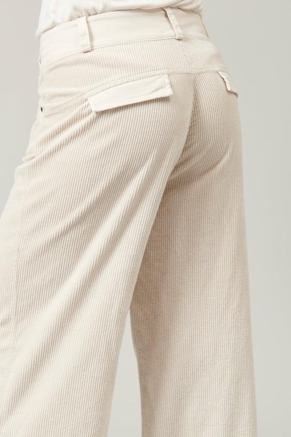 Transit Par Such Pantalone a palazzo in velluto a coste di viscosa e cotone stretch | 1 – Transit Promozione Limitata