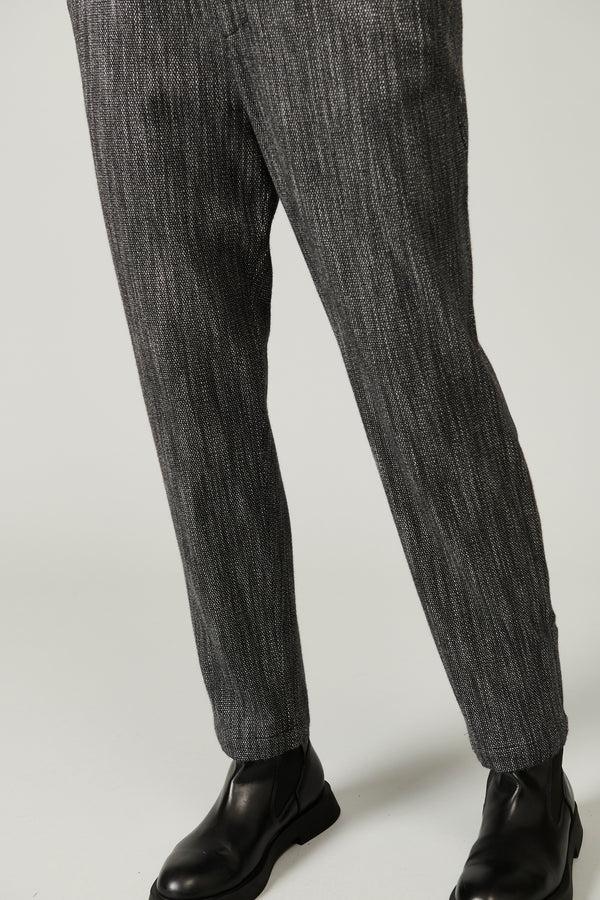 Transit Par Such Pantalone comfort fit con elastico dietro in microfantasia di misto la – Transit Prezzo Ridotto