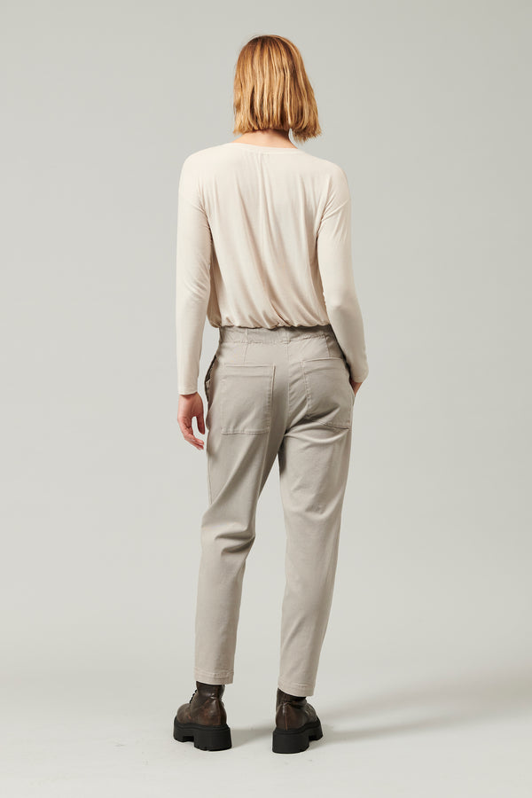 Transit Par Such Pantalone in modal-tencel elasticizzato con vestibilità morbida al bac – Transit Offerte giornaliere