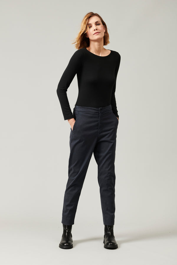 Transit Par Such Pantalone slim fit in raso di cotone stretch | 1013.CFDTRYR275.05 – Transit Presa