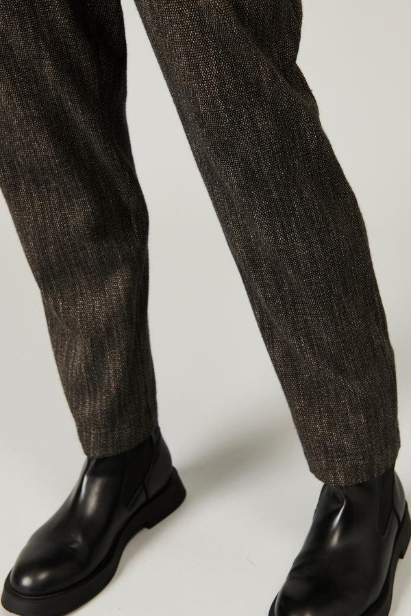 Transit Par Such Pantalone comfort fit con elastico dietro in microfantasia di misto la – Transit Ultimi tre giorni
