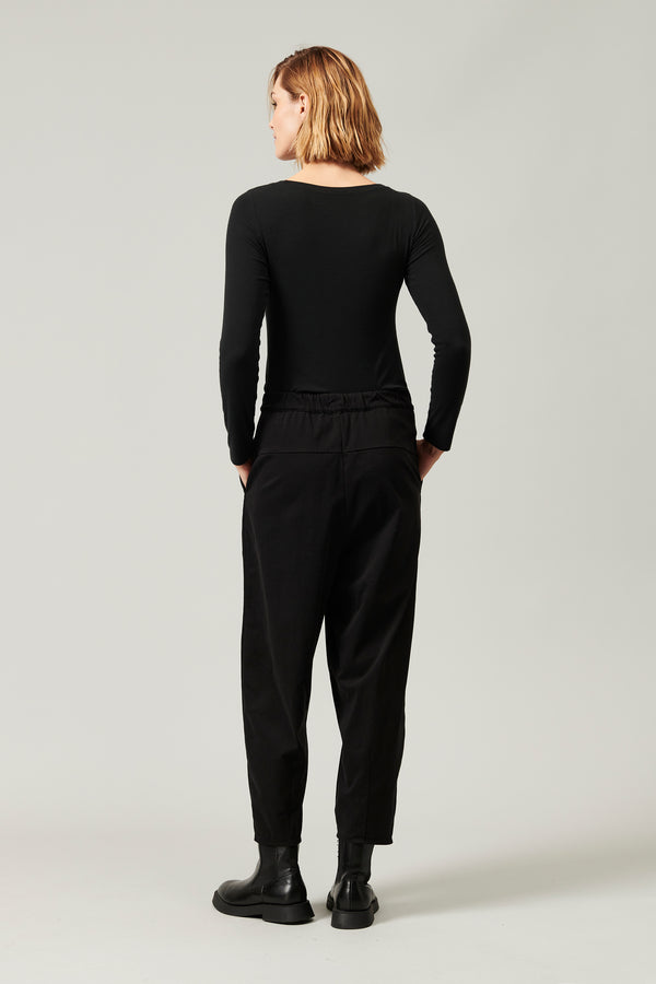 Transit Par Such Pantalone ampio linea bombé con elastico sul dietro in tencel modal e – Transit Saldi