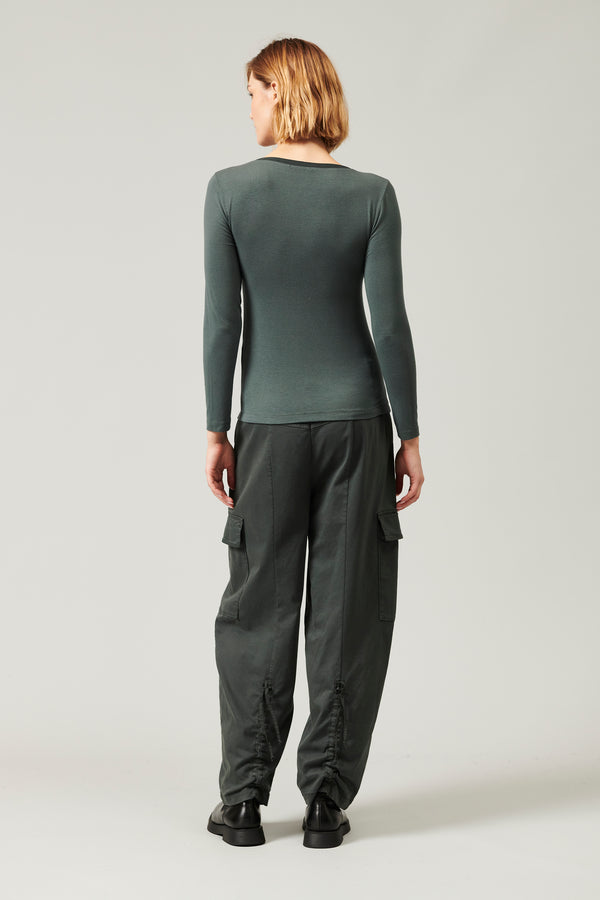 Transit Par Such T-shirt scollo a v slim fit in jersey di modal stretch | 1013.CFDTRYI1 – Transit I Più Venduti