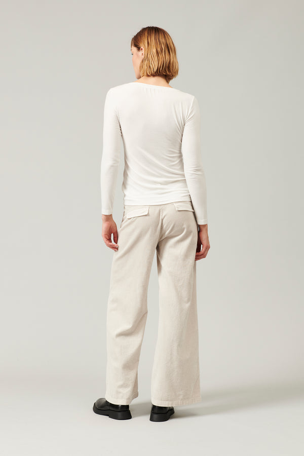 Transit Par Such T-shirt scollo a v slim fit in jersey di modal stretch | 1013.CFDTRYI1 – Transit In Linea