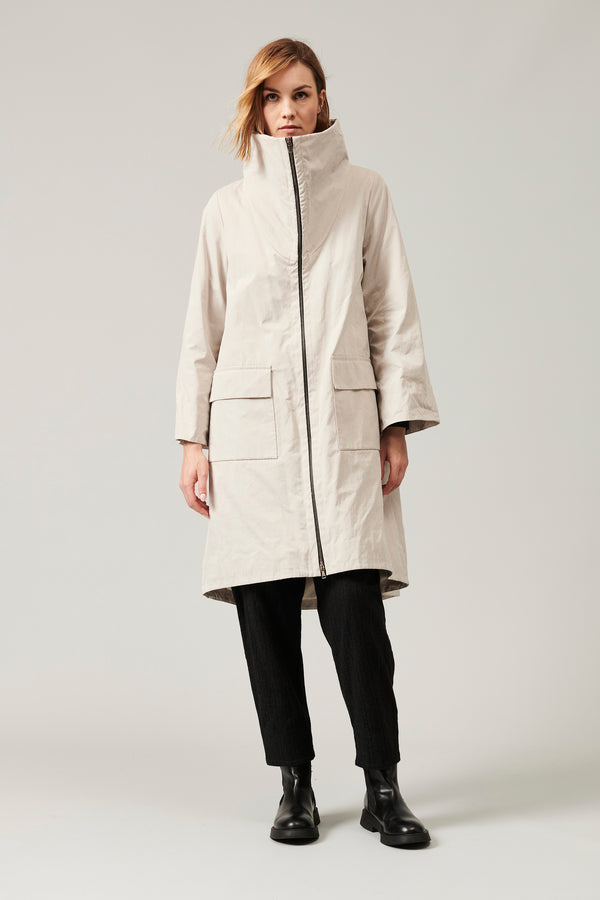 Transit Par Such Giaccone outwear zippato di cotone e nylon water repellent foderato co – Transit Qualità