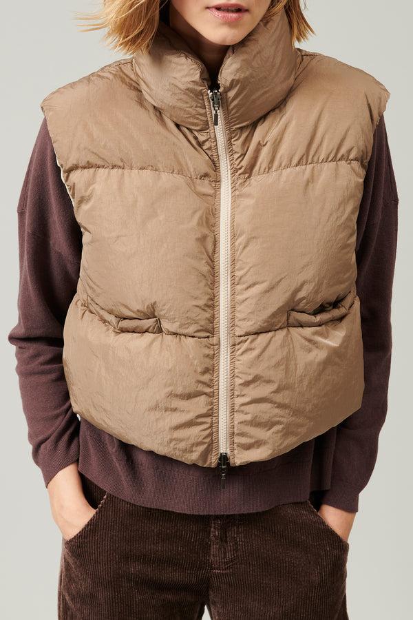 Transit Par Such Gilet imbottito con vera piuma d'oca e foderato in seta habotay | 1013 – Transit Promozione