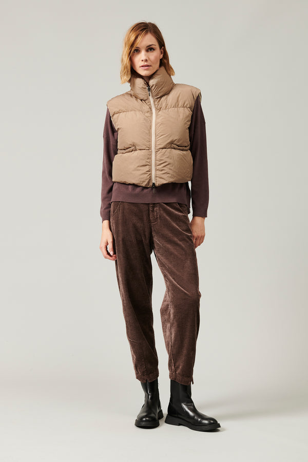 Transit Par Such Gilet imbottito con vera piuma d'oca e foderato in seta habotay | 1013 – Transit Promozione