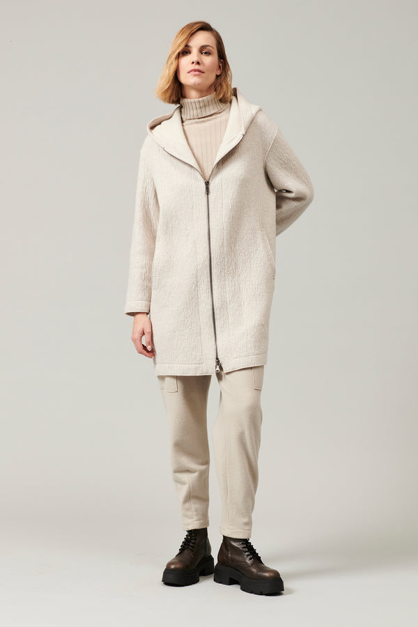 Transit Par Such Giaccone comfort fit con cappuccio in lana cotta | 1013.CFDTRYX334.01 – Transit Spedizione Gratuita