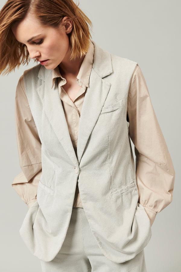Transit Par Such Gilet in velluto a coste di misto lana/cotone semi-foderato. vestibil – Transit Offerta