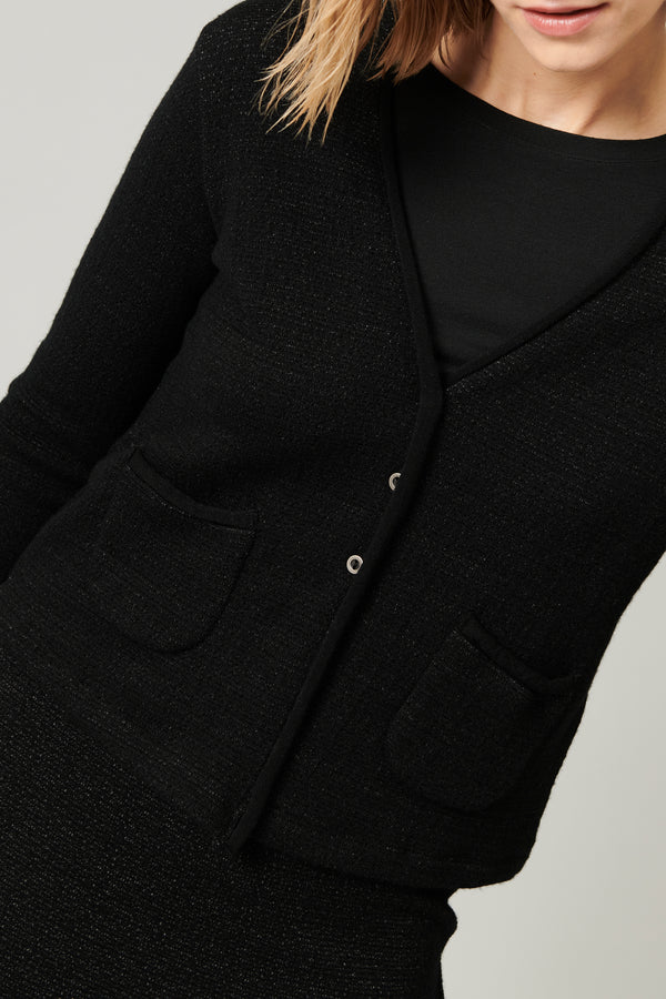Transit Par Such Giacca in maglia di misto lana jacquard microfantasia | 1013.CFDTRY742 – Transit Economico