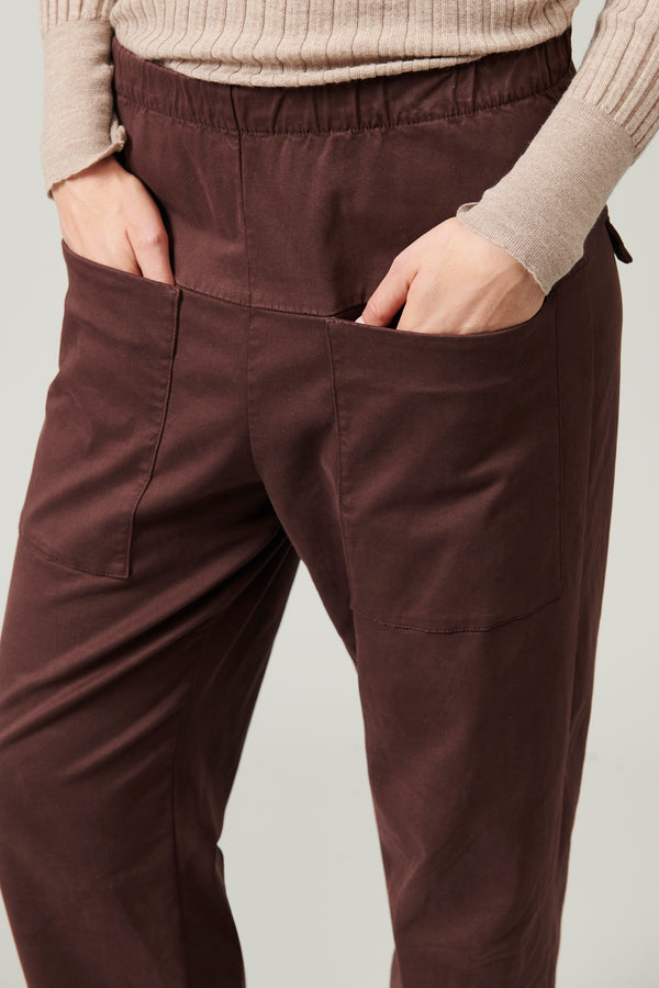 Transit Par Such Pantalone comfort fit con tasche davanti in viscosa e cotone stretch. – Transit Negozi Online