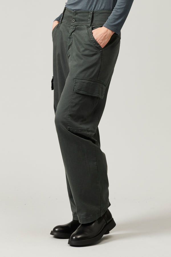 Transit Par Such Pantalone cargo in raso di cotone stretch | 1013.CFDTRYR276.24 – Transit Promozione Limitata