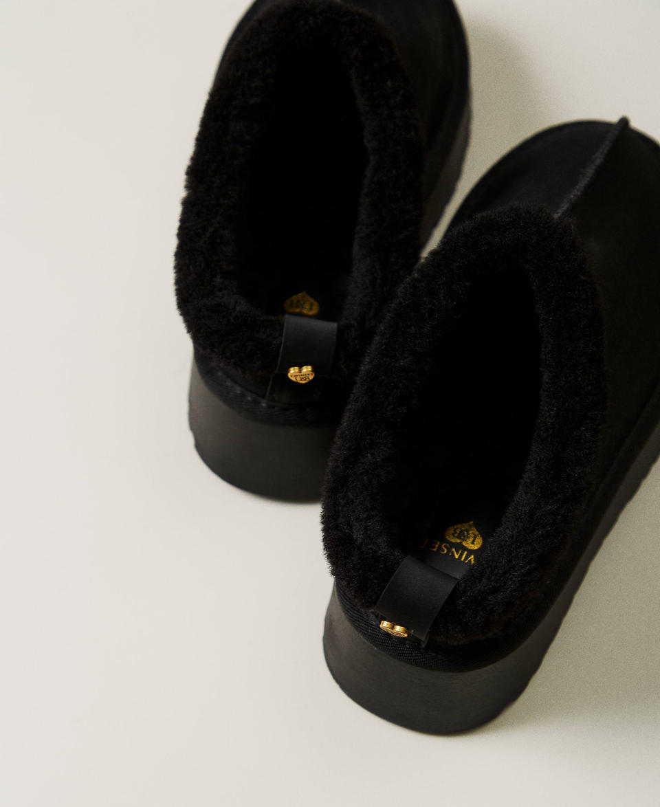 Twin Set Scarpe sabot con faux fur Negozio