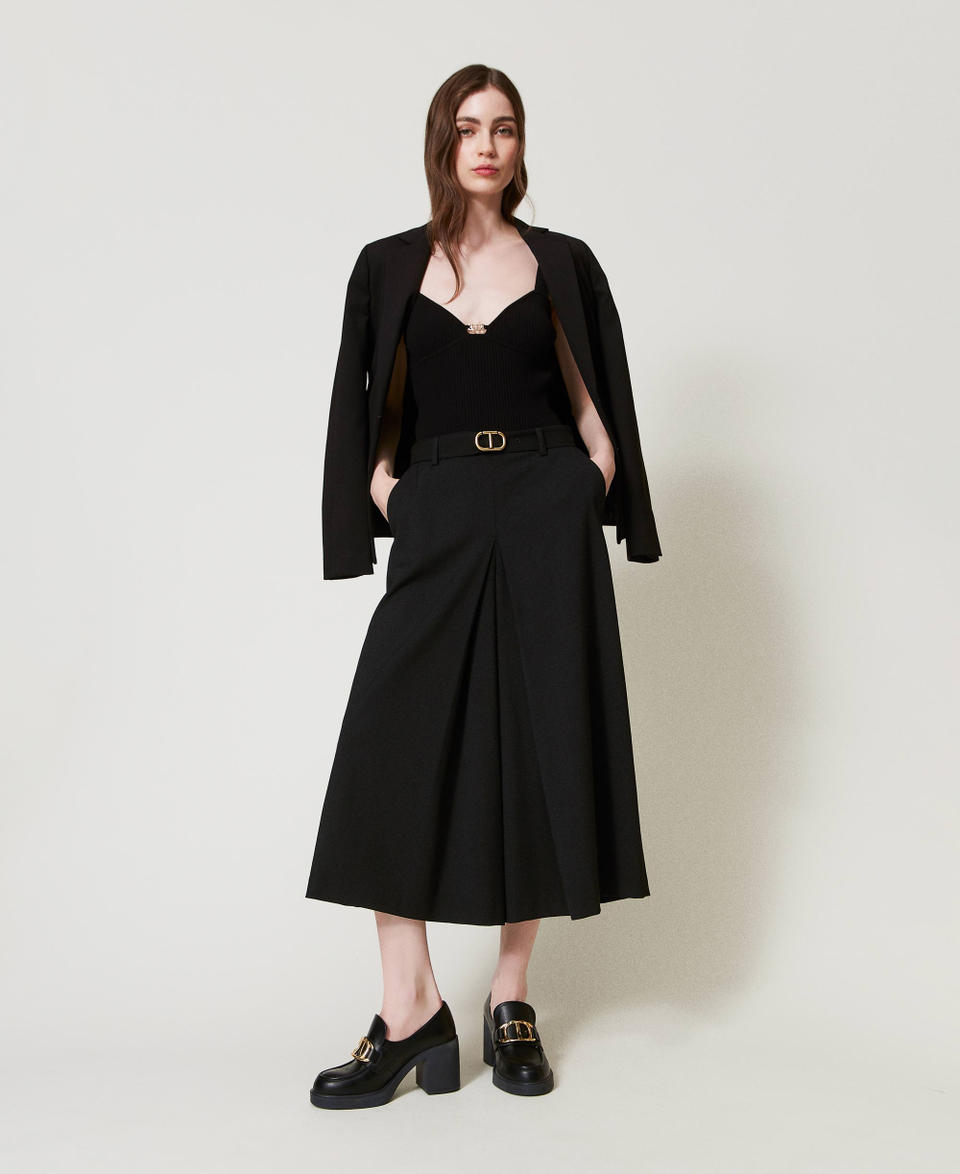 Twin Set Mocassini alti con morsetto Oval T In Saldo