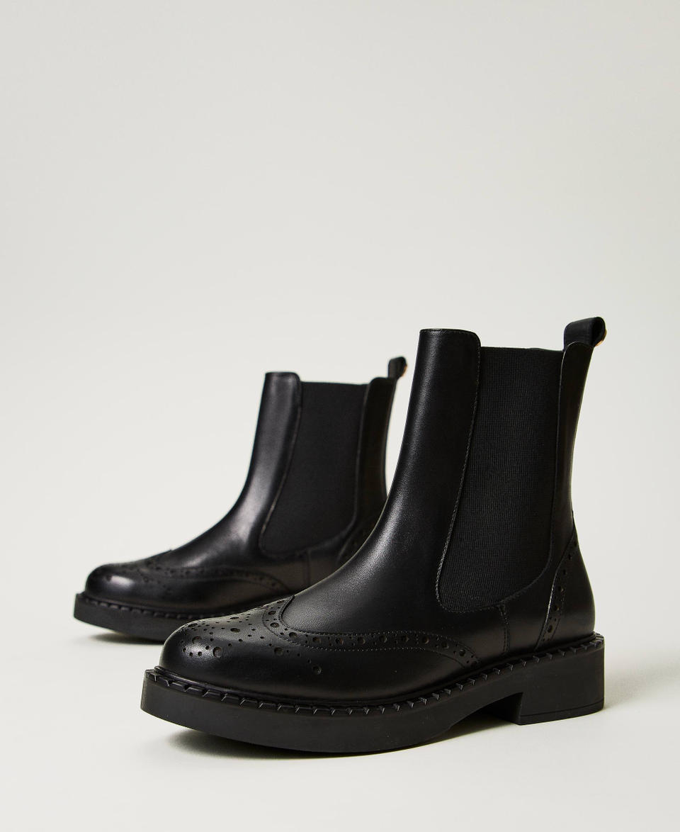 Twin Set Stivaletti chelsea in pelle Nuovo