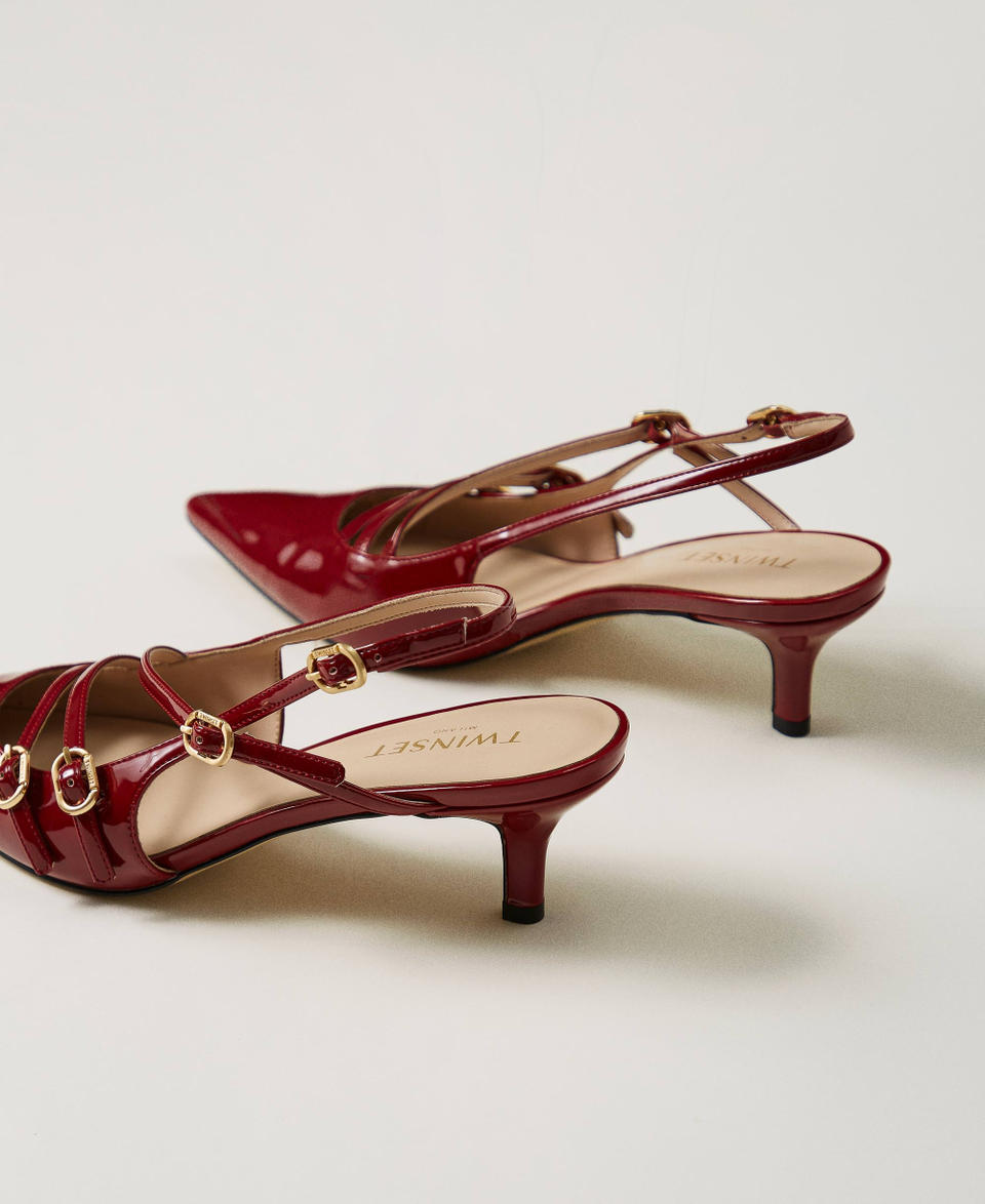 Twin Set Décolleté sling back in vernice con cinturini Affare Del Giorno