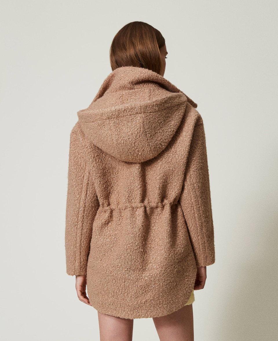 Twin Set Cappotto parka in panno arricciato Negozi Online