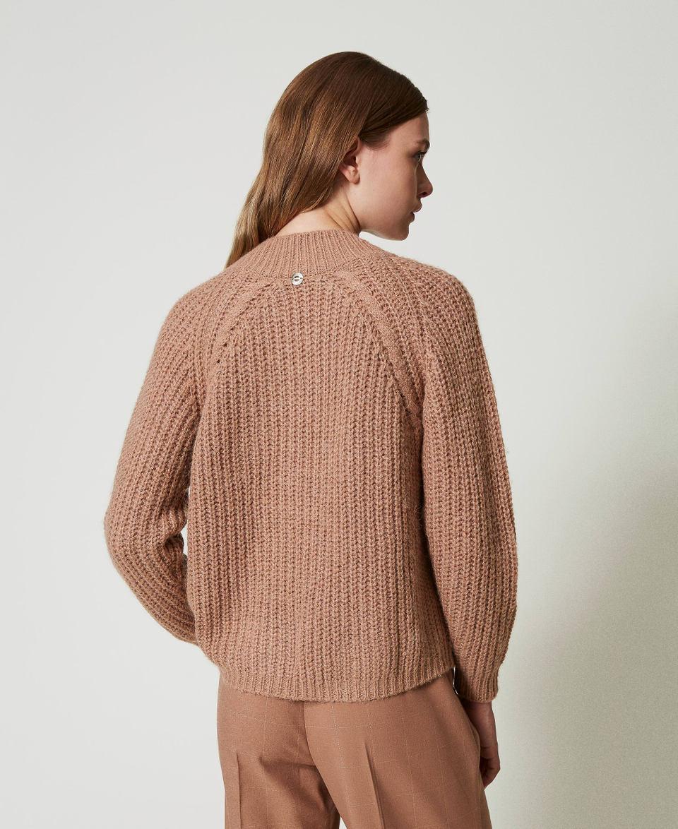 Twin Set Maglia a coste con trecce Consegna Veloce