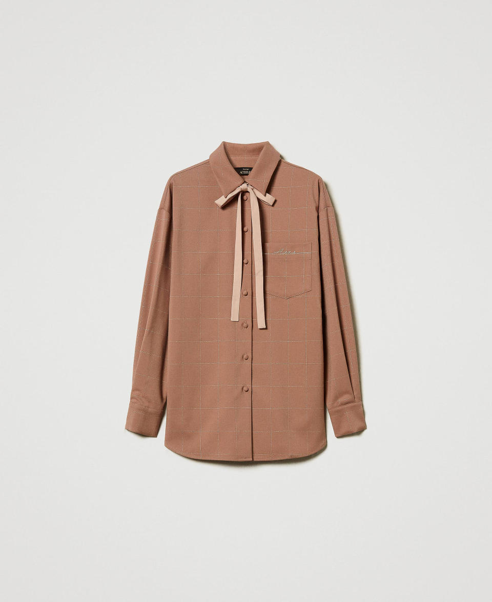 Twin Set Camicia check con lurex Promozione Limitata