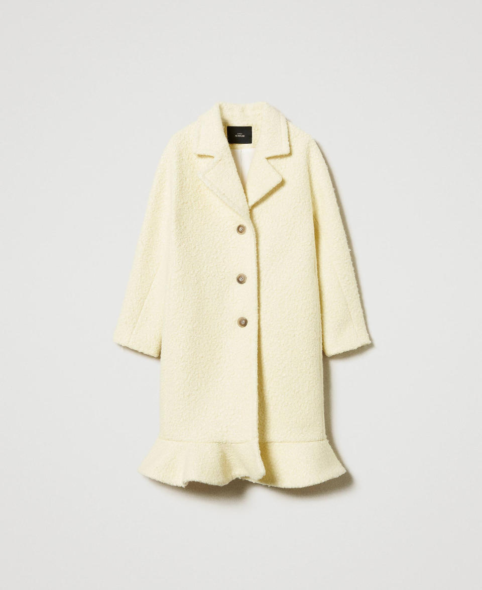 Twin Set Cappotto in panno arricciato Shopping Online