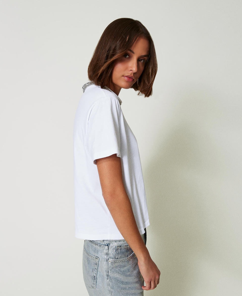 Twin Set T-shirt con ricamo a mano Novità