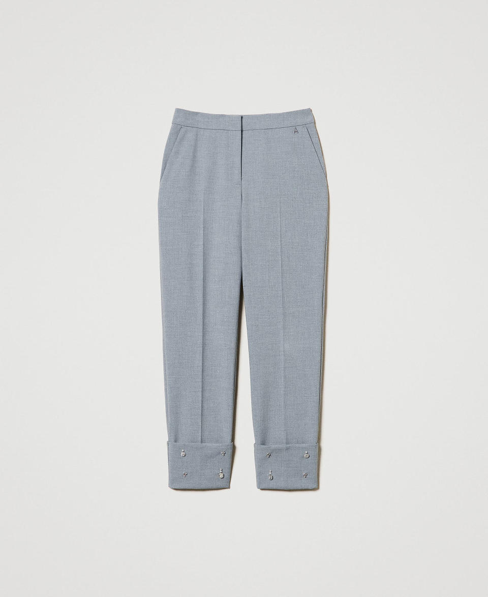 Twin Set Pantaloni con ricami a mano Offerta