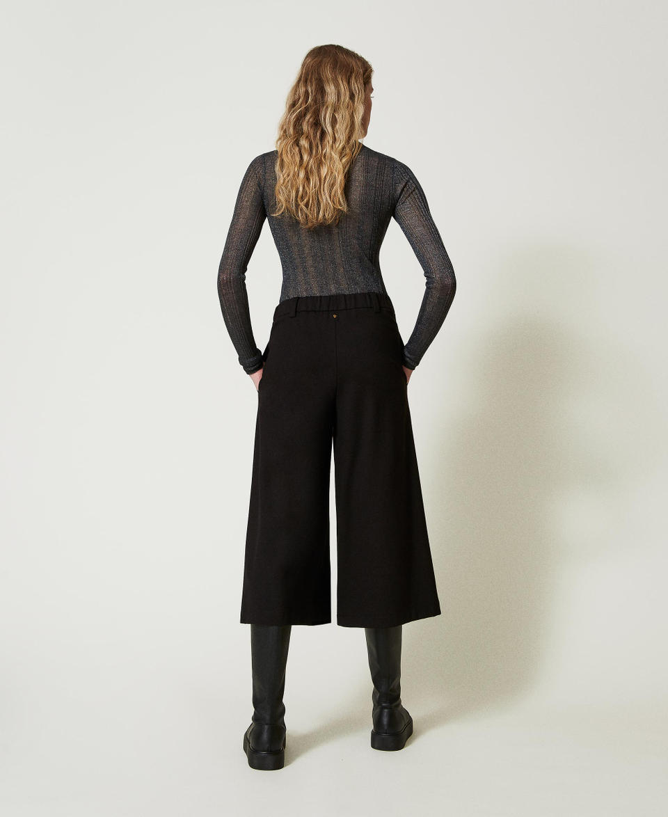 Twin Set Pantaloni cropped a vita alta Offerte