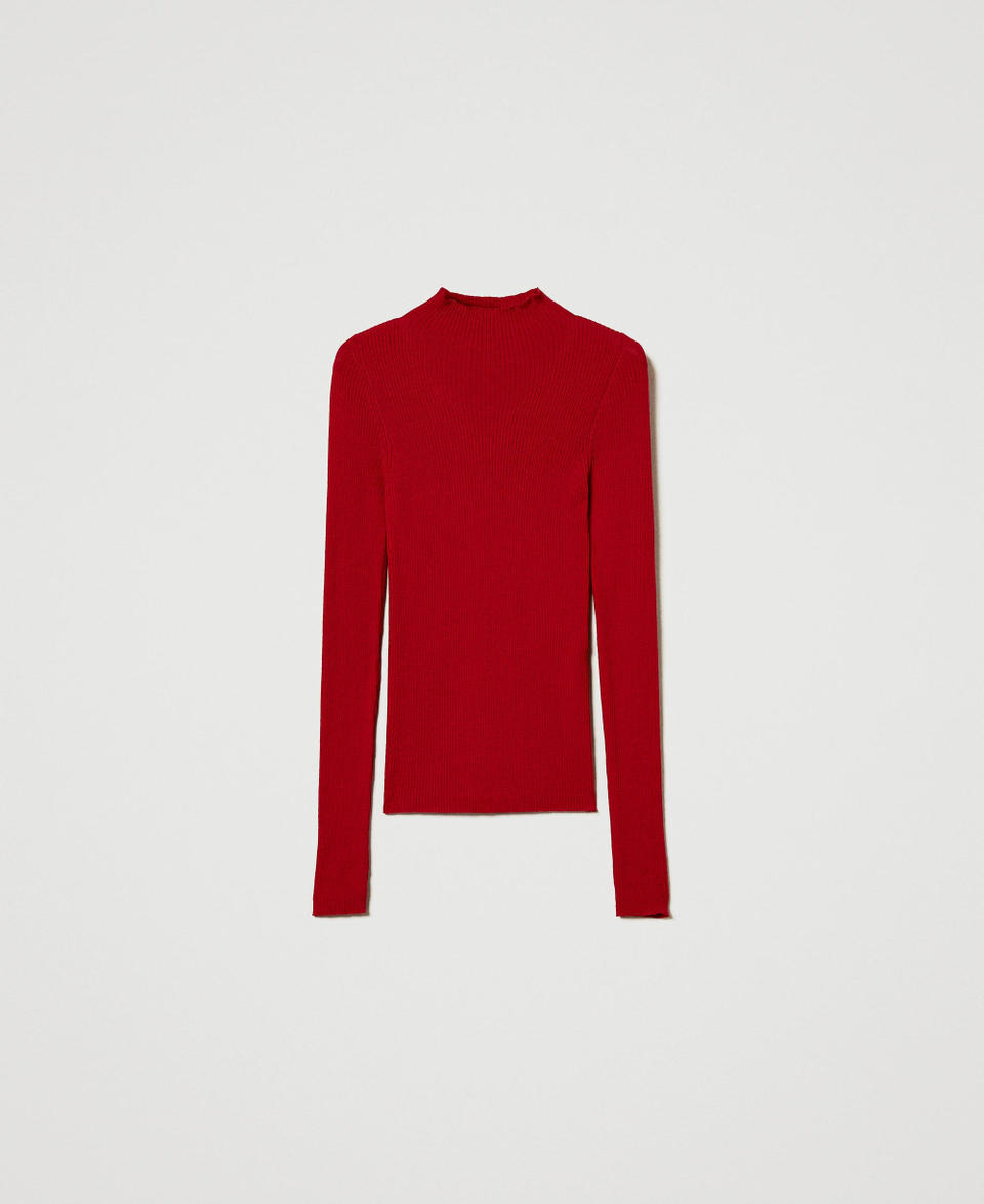 Twin Set Maglia lupetto seamless in lana Nuova