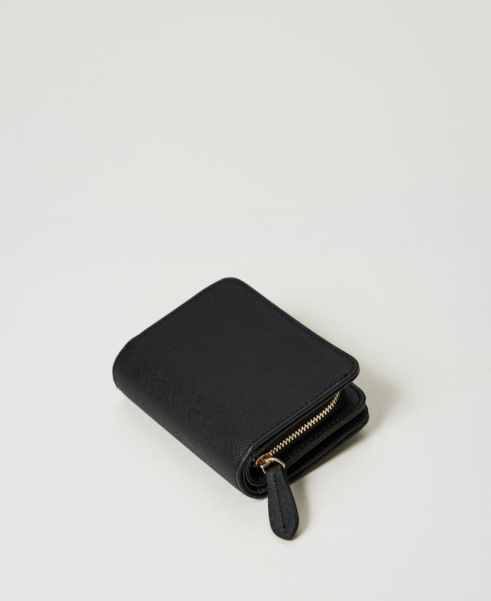 Twin Set Portafoglio con zip e bottone Oval T Consegna Veloce