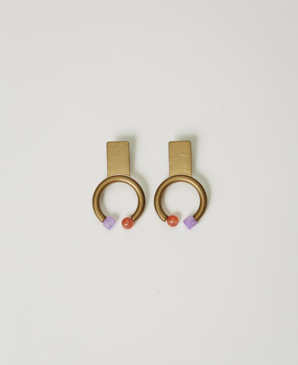 Twin Set Orecchino con cerchio e pietre Offerte speciali