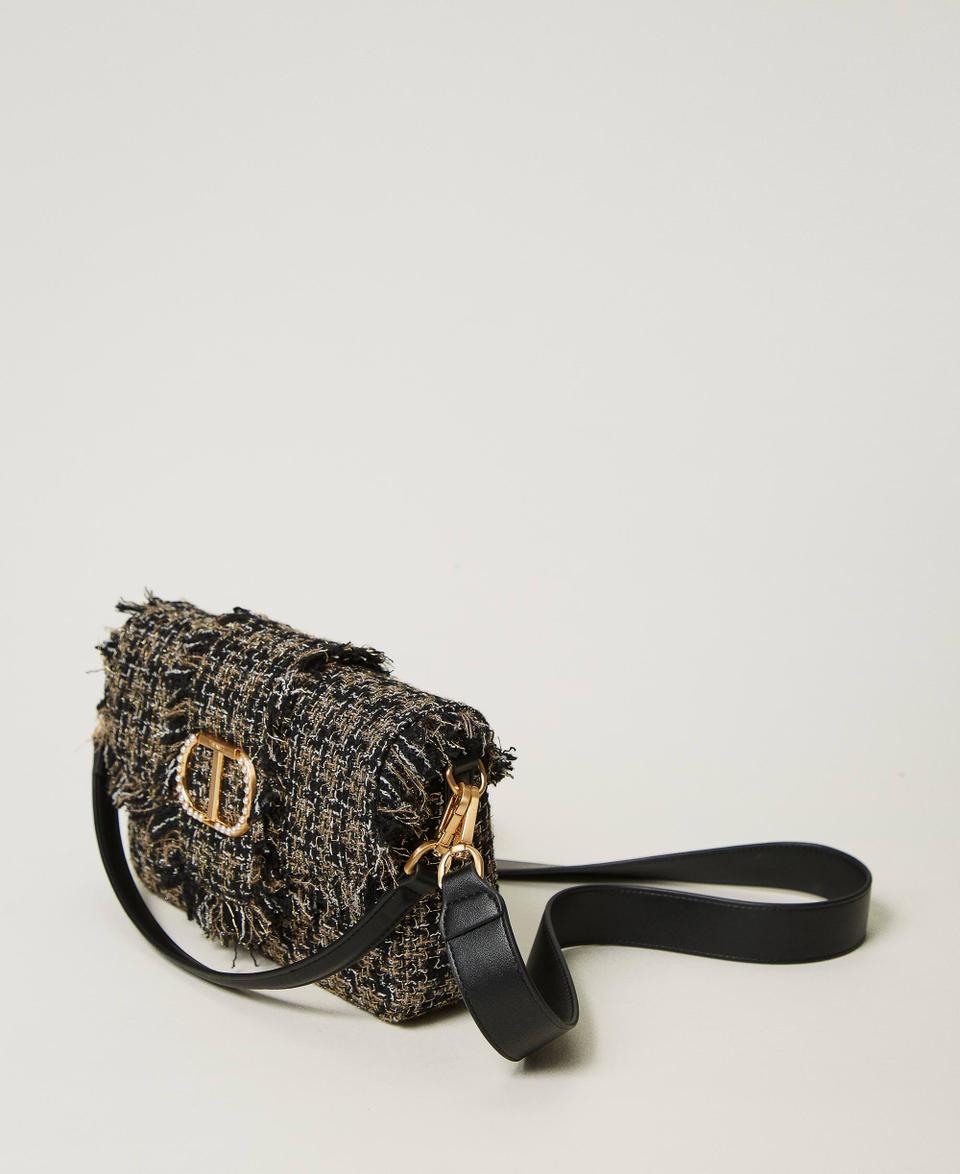 Twin Set Borsa a tracolla 'Amie' media in tweed Offerta