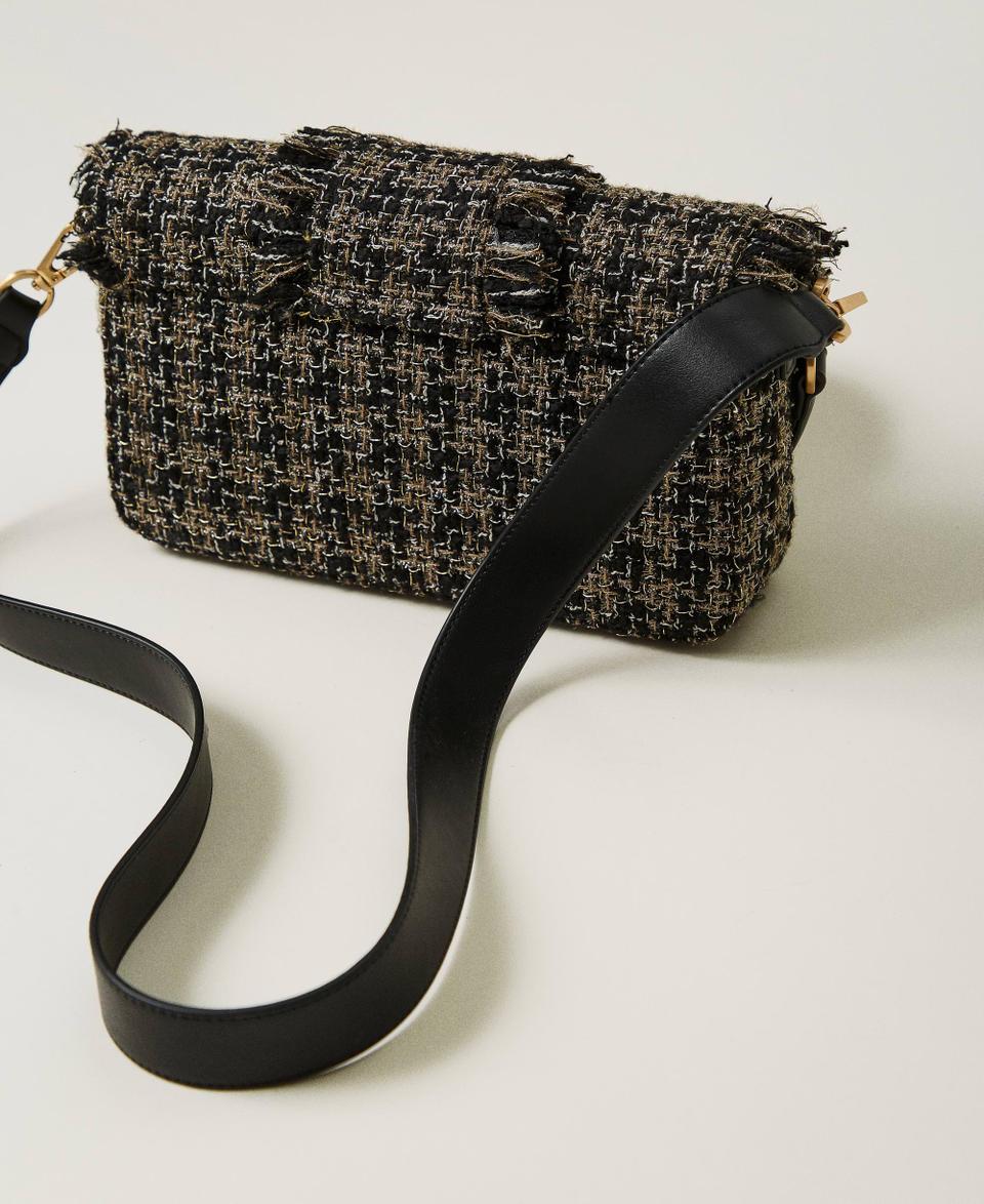 Twin Set Borsa a tracolla 'Amie' media in tweed Offerta