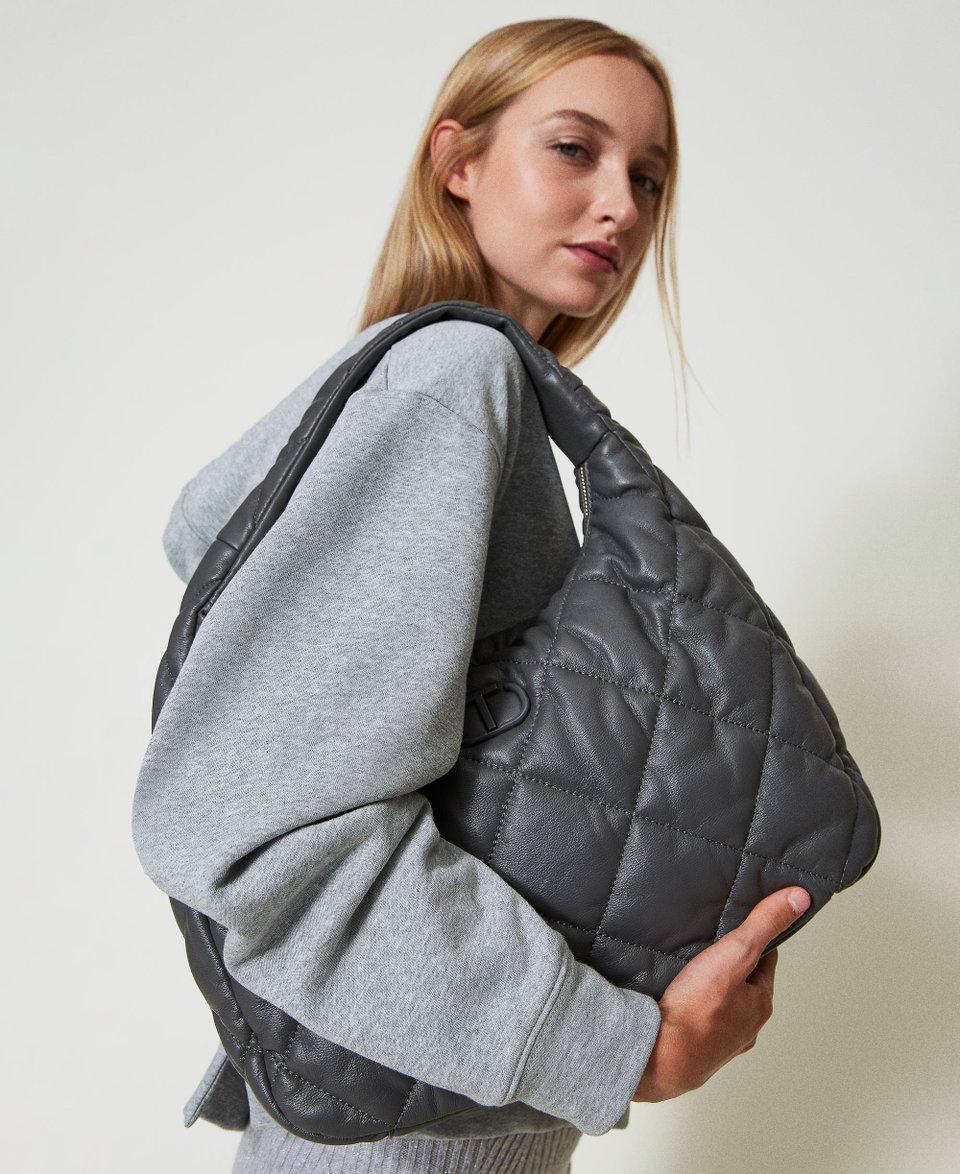 Twin Set Borsa hobo grande quilted imbottita Vendite Flash