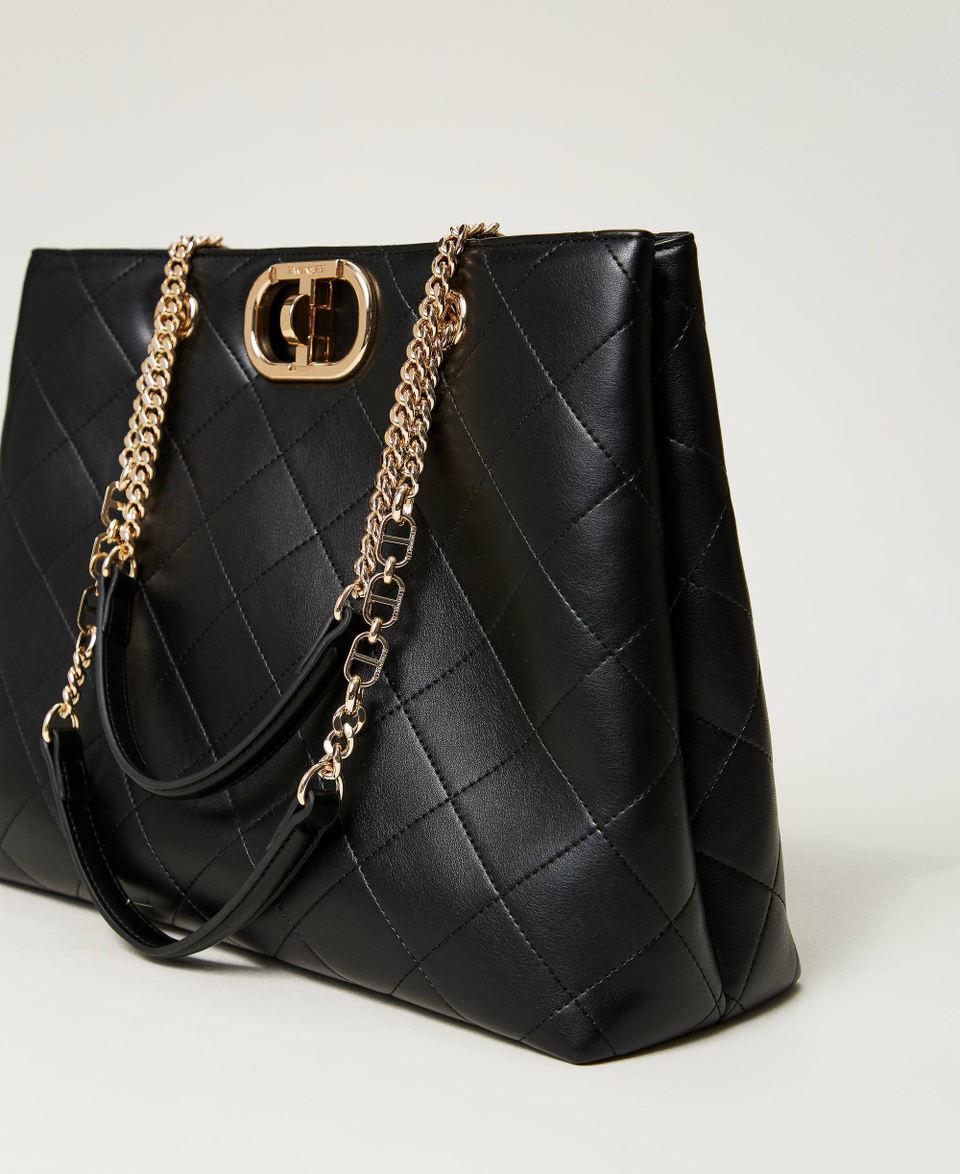 Twin Set Borsa shopper con chiusura Oval T Negozio