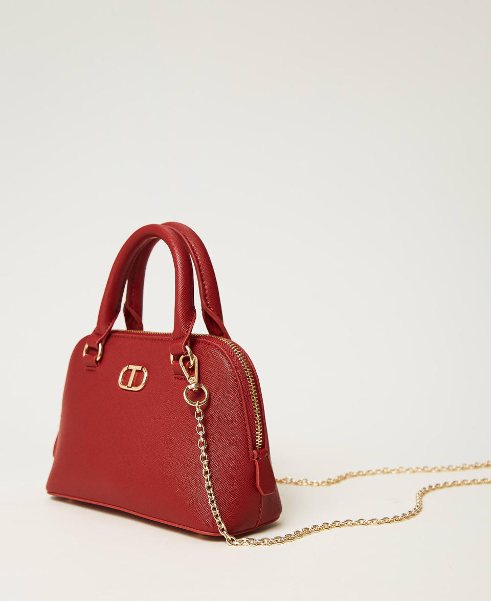 Twin Set Mini borsa a tracolla con Oval T Nuova