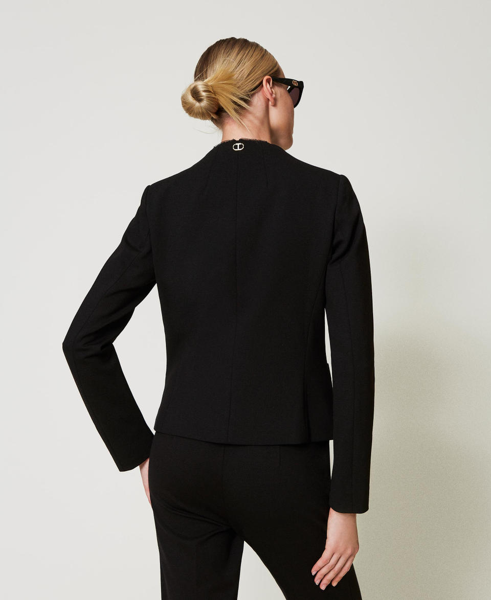 Twin Set Giacca blazer con bottoni gioiello Italy
