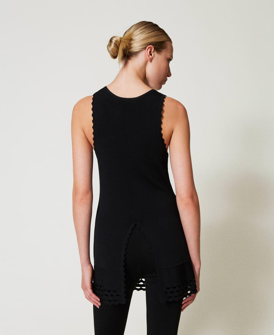 Twin Set Top doppio uso in maglia con trafori Vendita