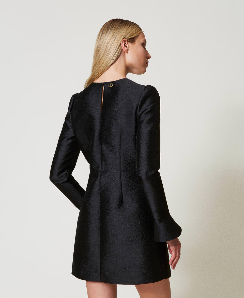Twin Set Abito corto in broccato jacquard Promozione
