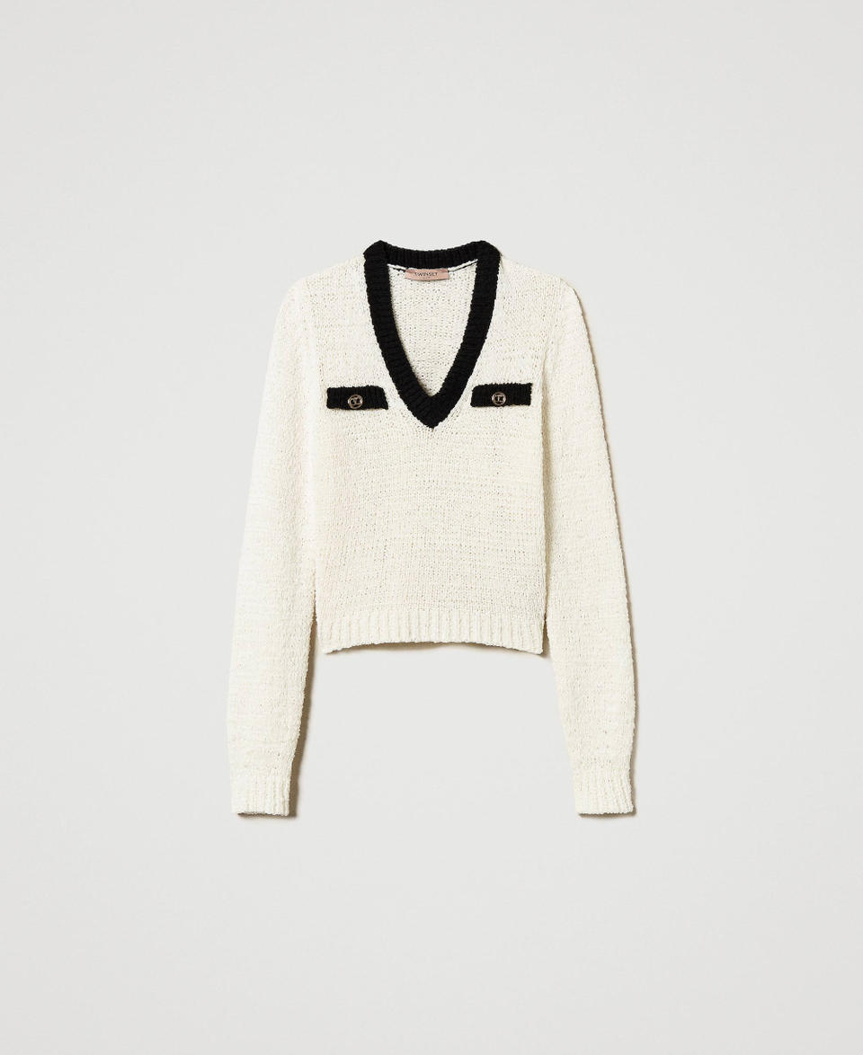 Twin Set Maglia con bottoni Oval T Qualità Garantita