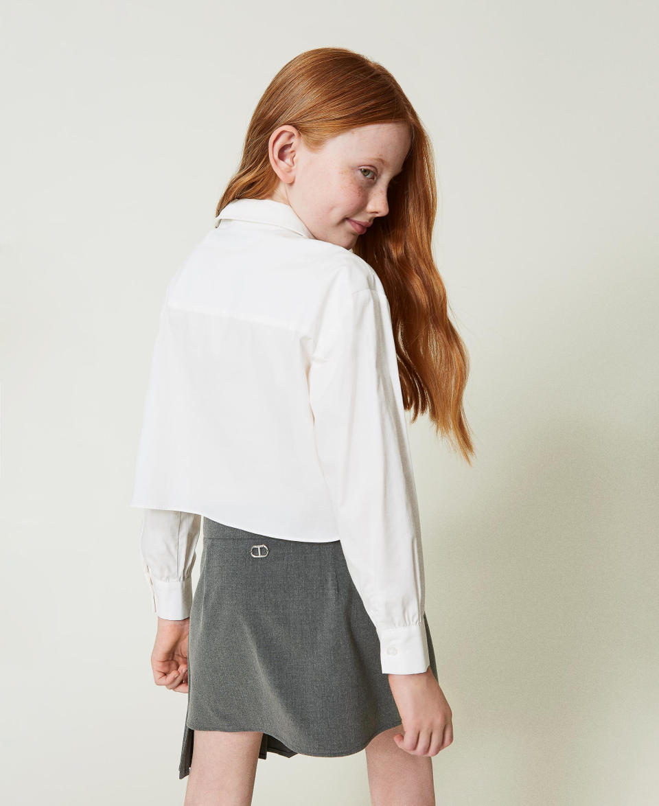 Twin Set Camicia in popeline con cravatta Convenienza