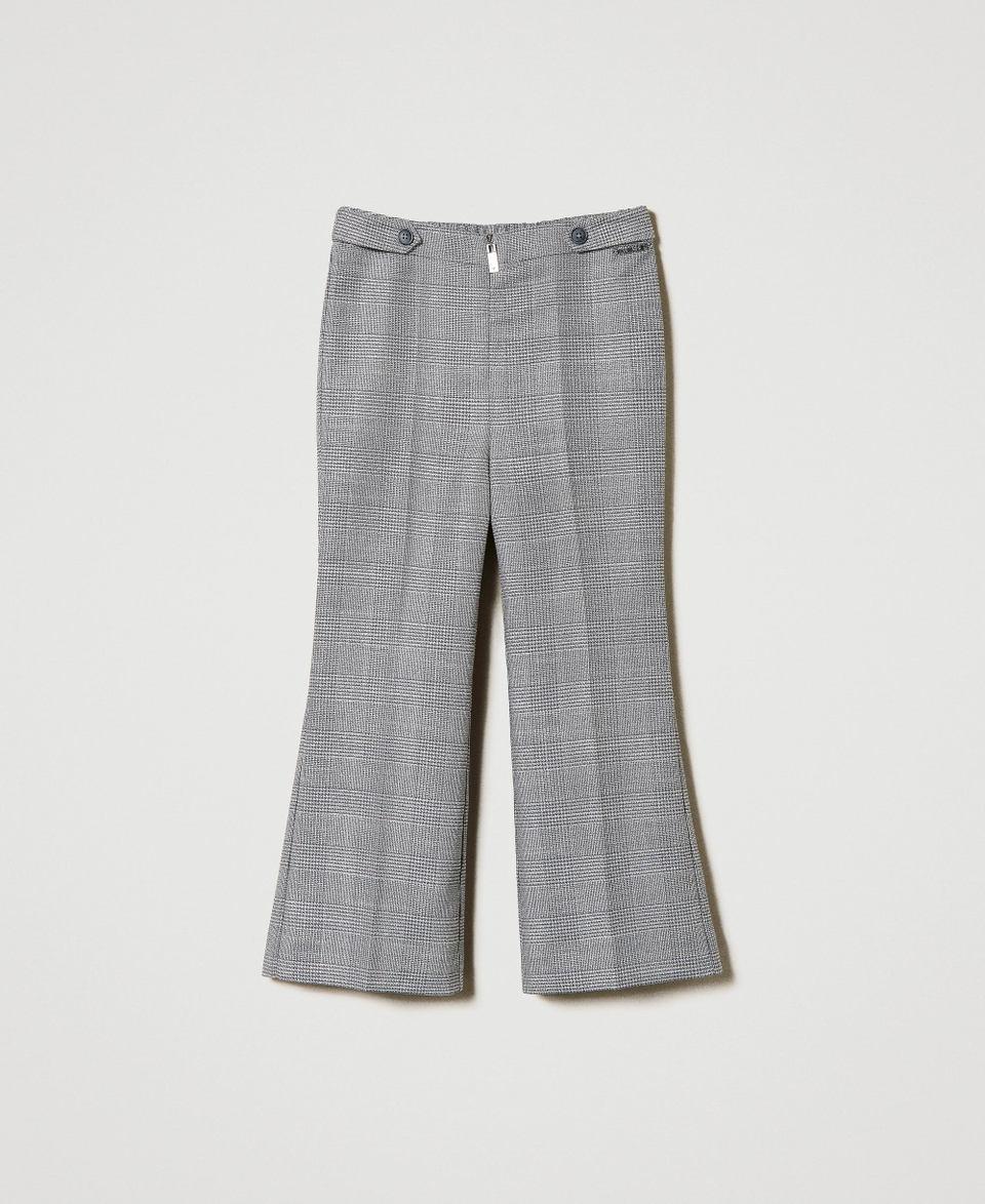 Twin Set Pantaloni flare in principe di Galles Sconto