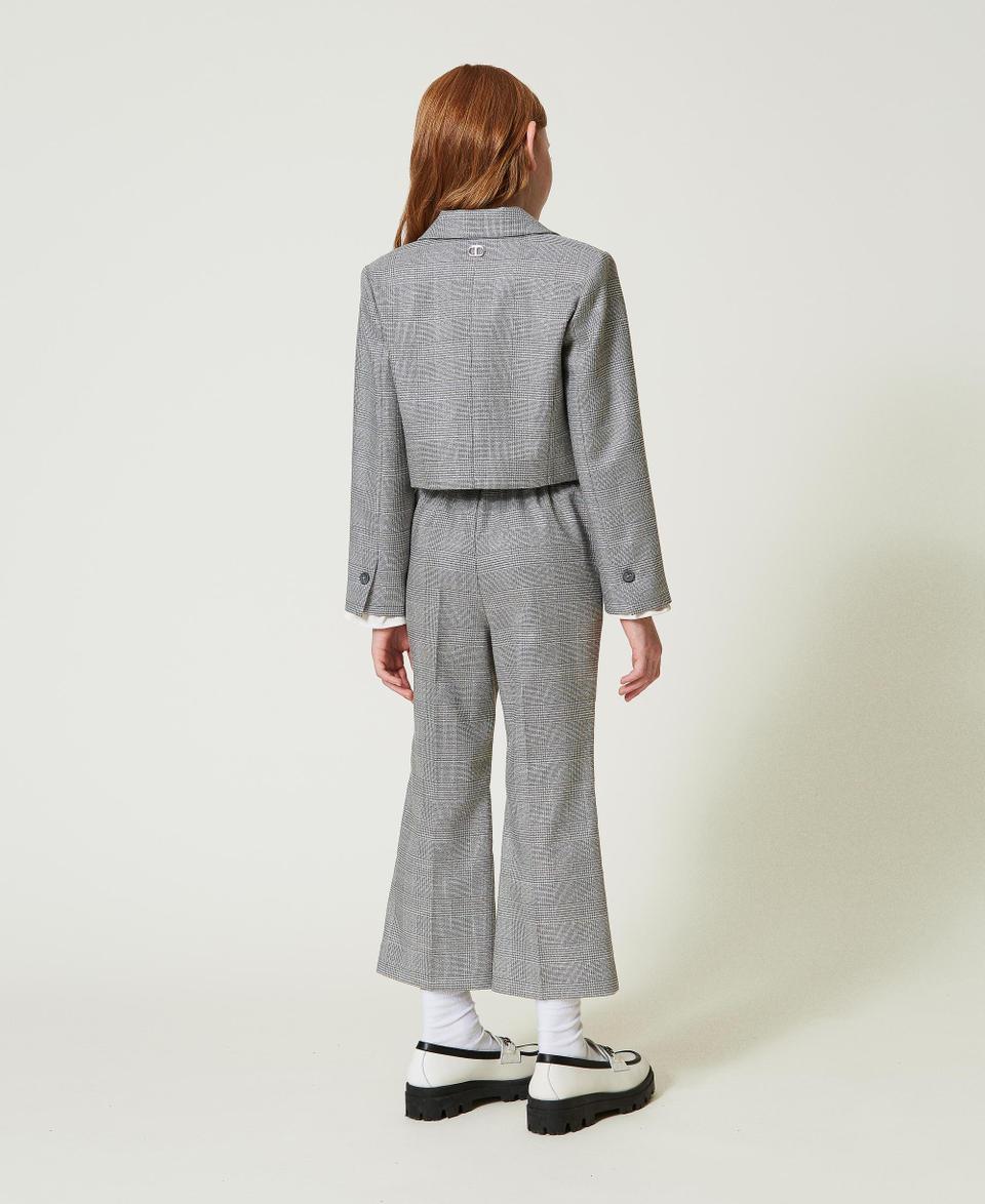 Twin Set Pantaloni flare in principe di Galles Sconto