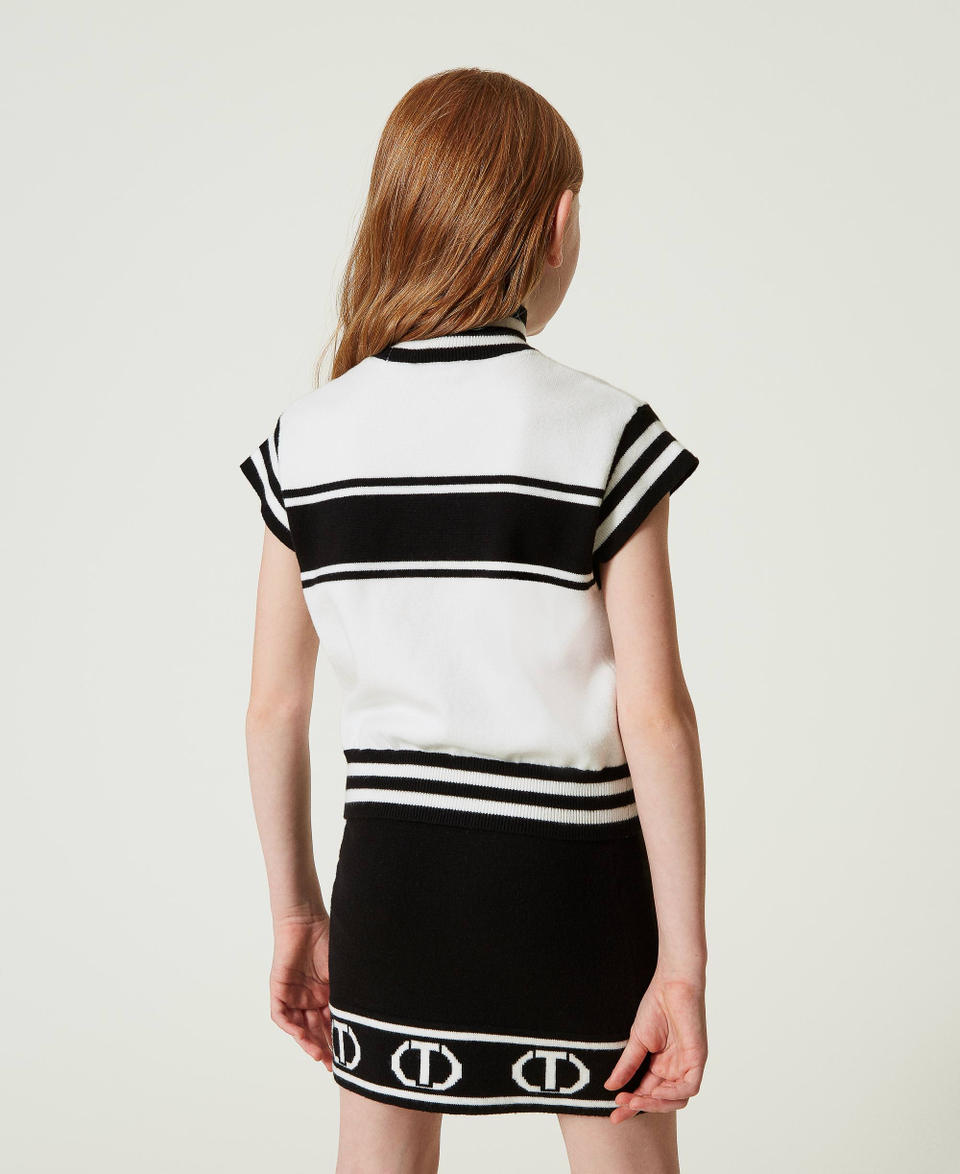 Twin Set Maglia lupetto con Oval T jacquard Offerte