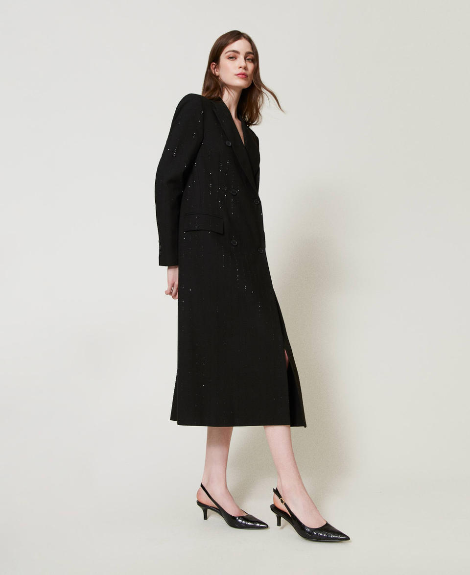 Twin Set Décolleté sling back a stampa cocco In Saldo