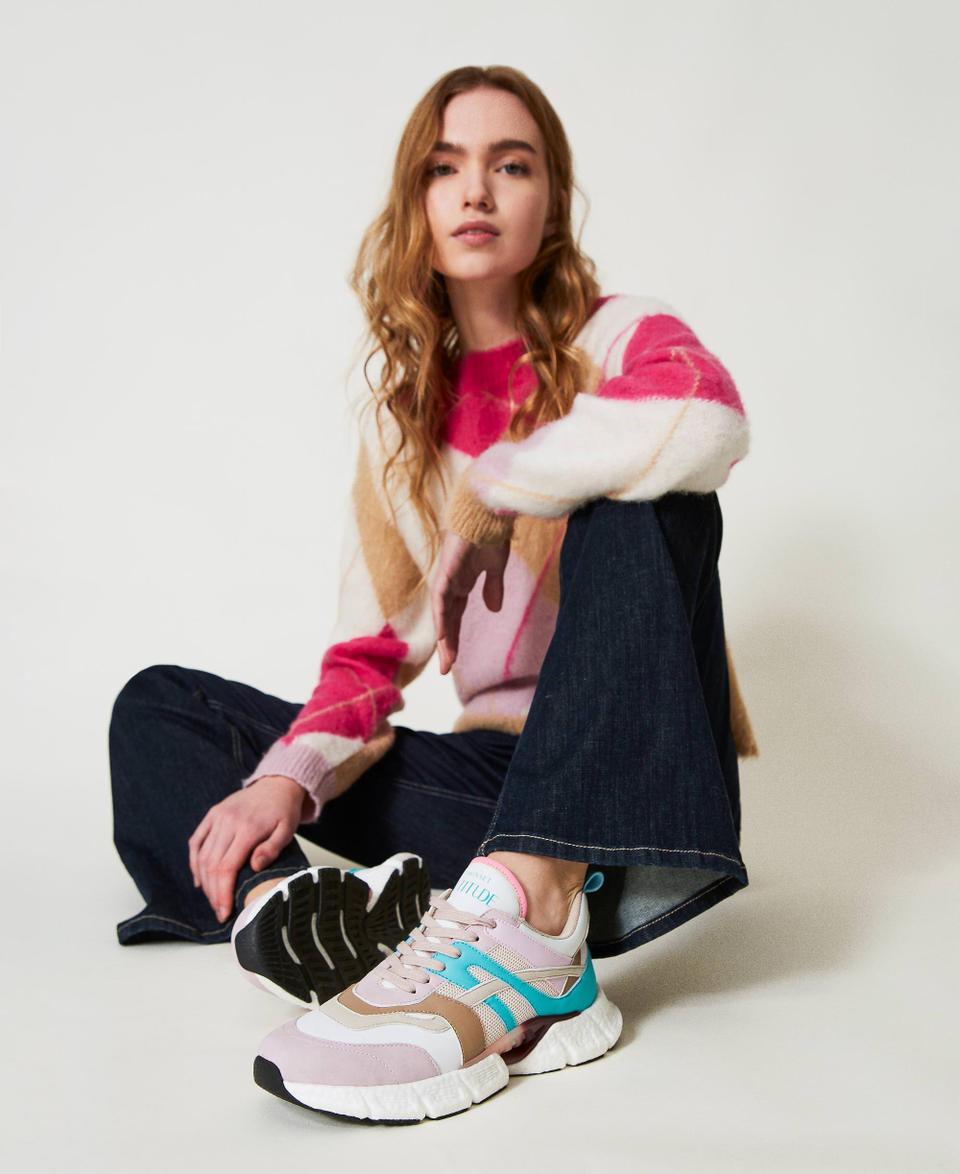 Twin Set Sneakers running color block Italy