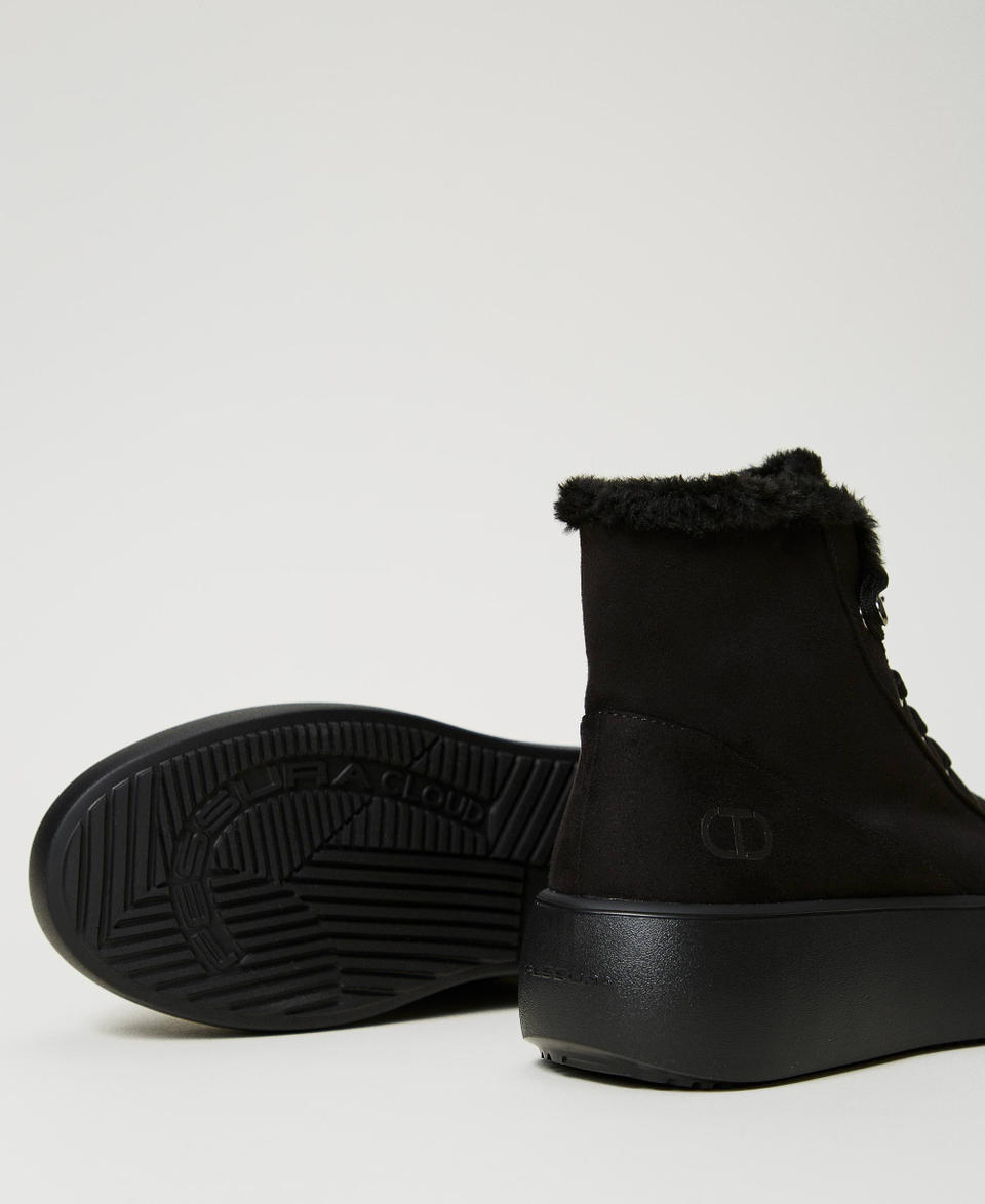 Twin Set Sneakers alta con faux fur Pezzi Unici