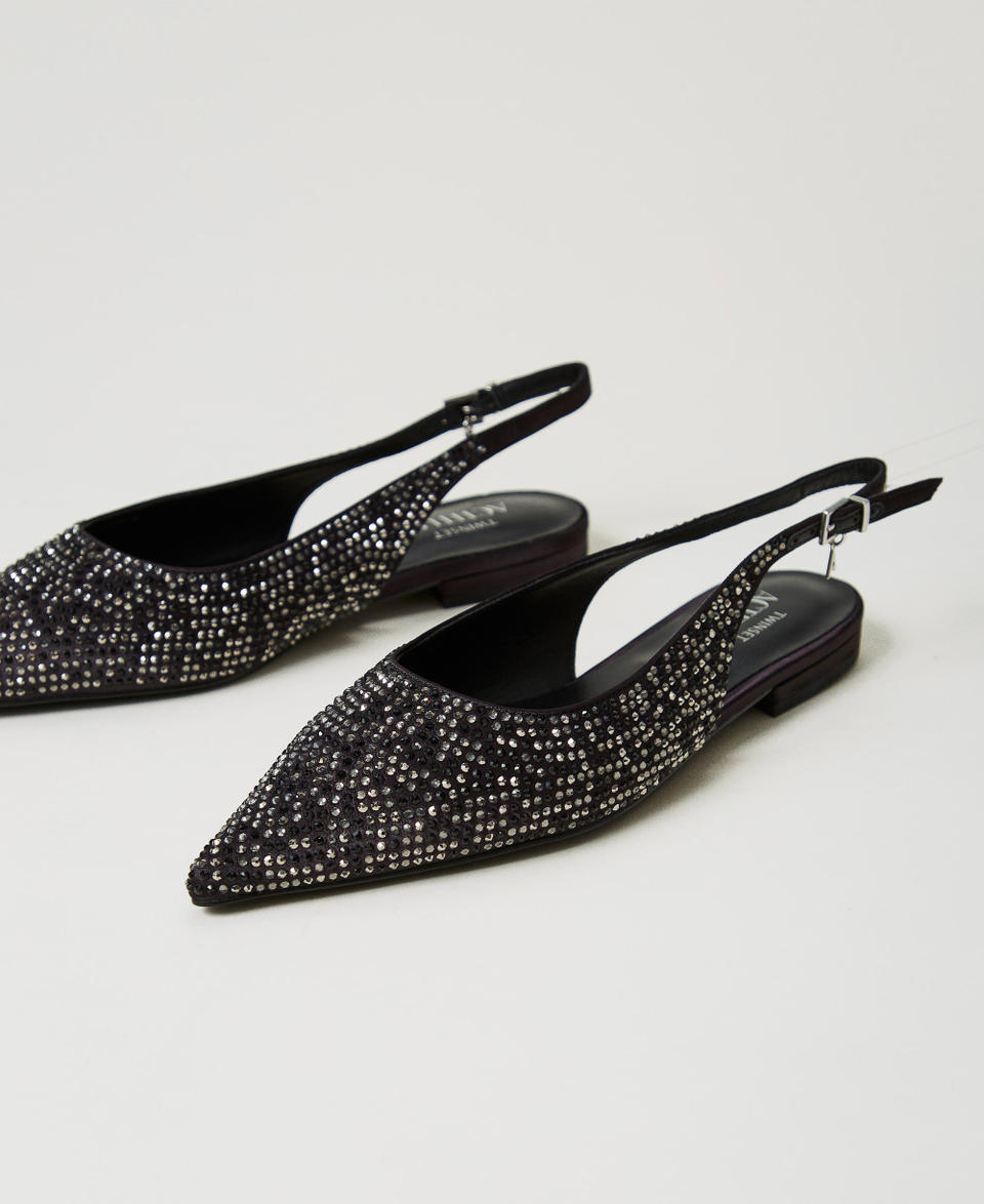 Twin Set Ballerine sling back con strass Promozione Limitata
