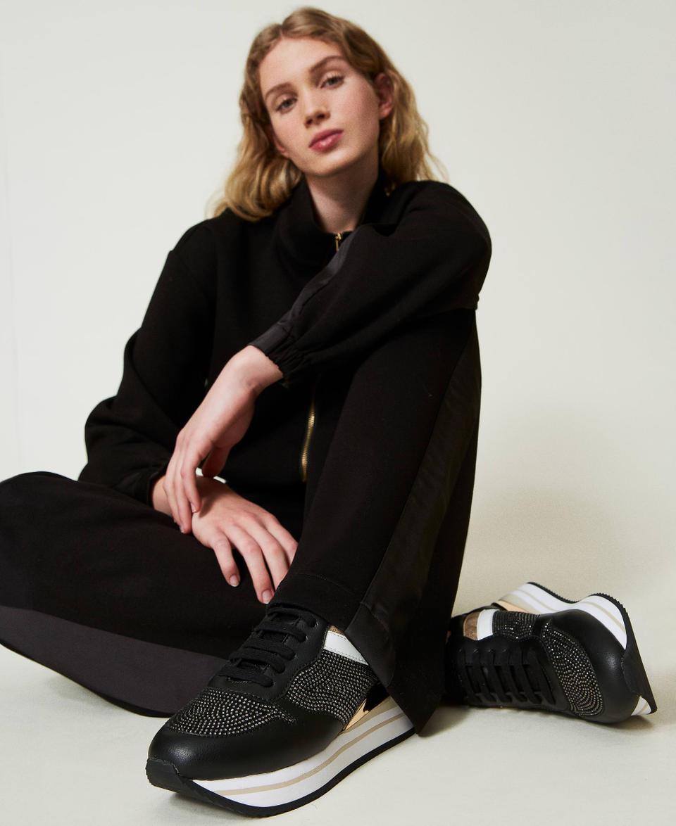 Twin Set Sneakers running con strass Sconto