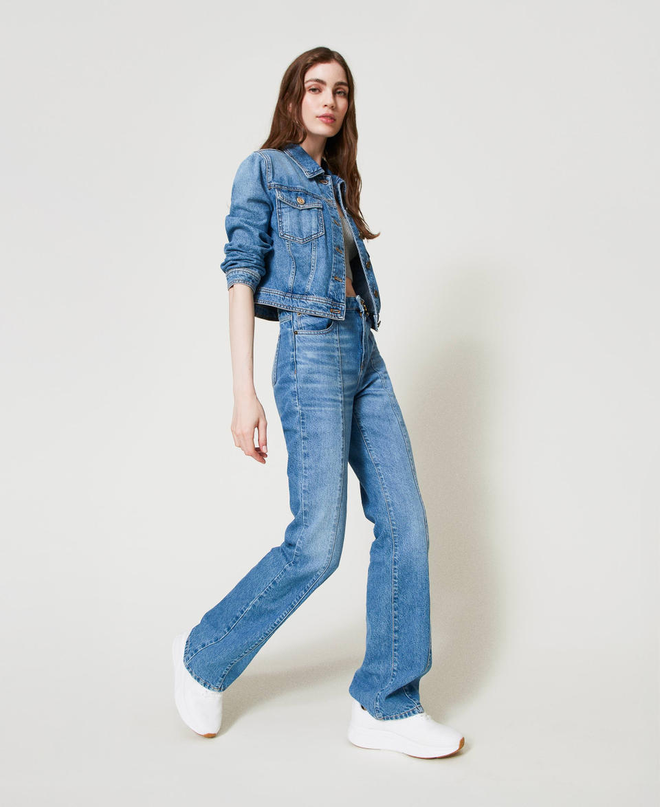 Twin Set Sneakers Fessura a righe con logo Saldi