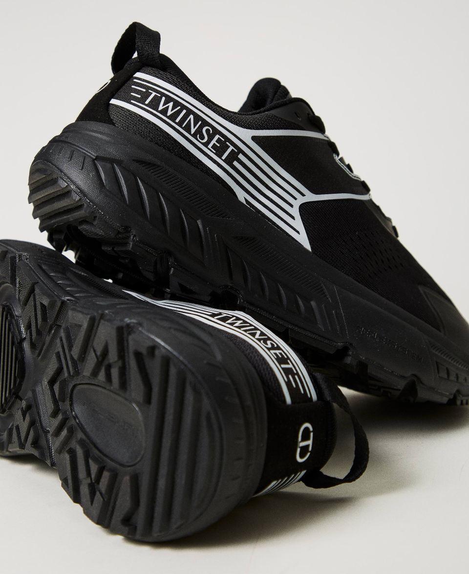Twin Set Sneakers Fessura a righe con logo a contrasto Hotsell